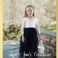 Navy Blue Flower Girl Dress