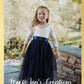 Rustic flower girl dress