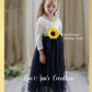 Navy Flower Girl dress