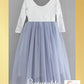flower girl dress periwinkle