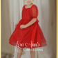 Toddler Girls red valentines day dress