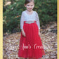 The Tulip - Scarlet Red Dress - Long Sleeve