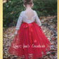 The Tulip - Scarlet Red Dress - Long Sleeve