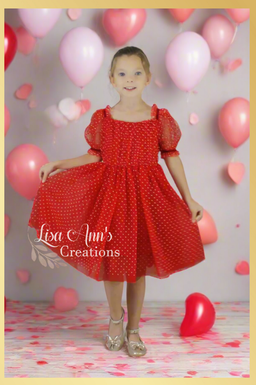 girls valentines dress Girls Red Valentines Day Dress – Lisa Ann's Creations