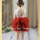 Rust flower girl dress for special occasions 