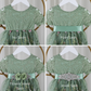 junior bridesmaid dress in sage florals
