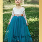 Junior bridesmaid dress in teal 