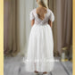 Junior Bridesmaid Dress in all white lace and tulle