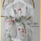 Fairy birthday dress in white floral embroidery