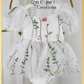 Girls 1st Birthday Party Dress in white florals