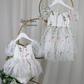 white fall floral floral girl dress