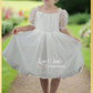 The Begonia - White Flower Girl Dress - Short Sleeve