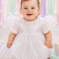 first birthday white baby girl dress