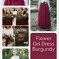 Burgundy Flower Girl dress