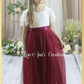 girls special occasion dress in burgundy