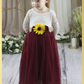 Rustic wedding flower girl dress