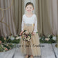The Tulip - Long Sleeve - Champagne Dress