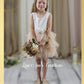 flower girl dress for boho themed wedding