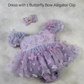 The Lilac - Baby Girl Butterfly Dress - Lavender Ombre
