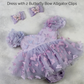 The Lilac - Baby Girl Butterfly Dress - Lavender Ombre