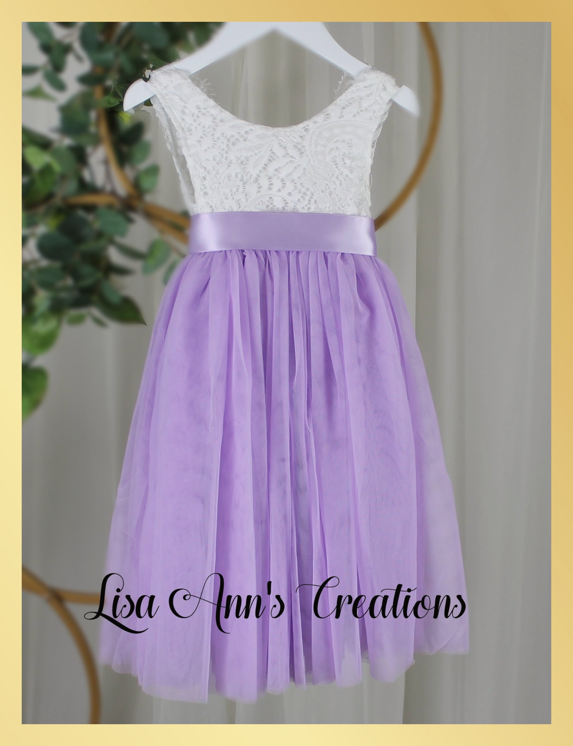 flower girl dress lavender
