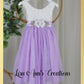 Wedding kids outfit lavender flower girl dress