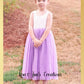 spring wedding with a lavender flower girl dress