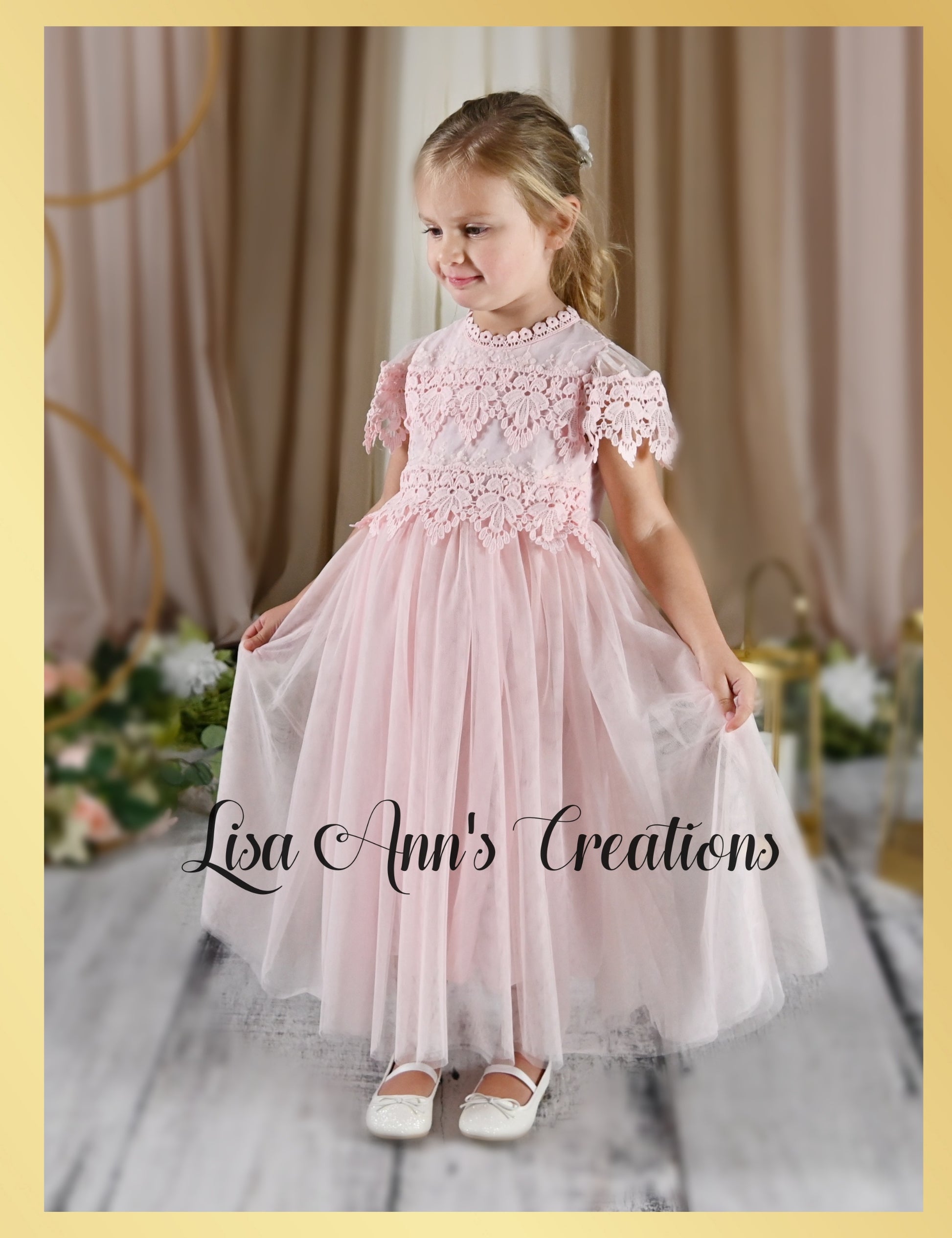 Light Pink Flower Girl Dress