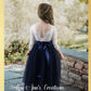 Flower Girl Dress in navy blue tulle