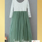 The Tulip - Sage Green Dress - Long Sleeve