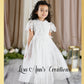 Baptism Dress in White lace and tulle