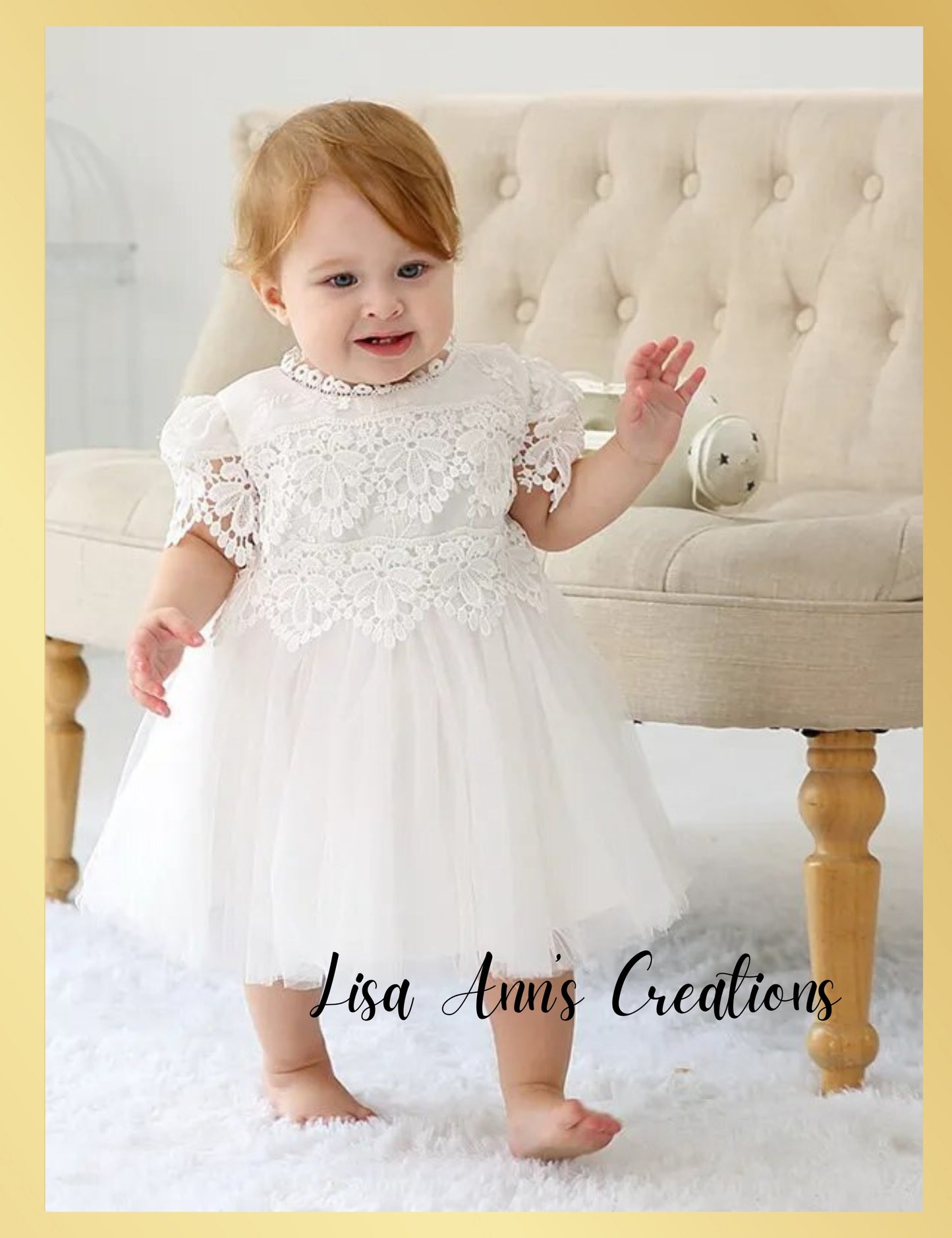 White Christening dress