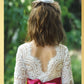 Junior Bridesmaid dress in burgundy maroon wine color