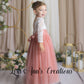 Long sleeve flower girl dress