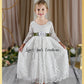 The Marigold - White Lace Dress - Long Sleeve