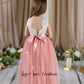 blush flower girl dress