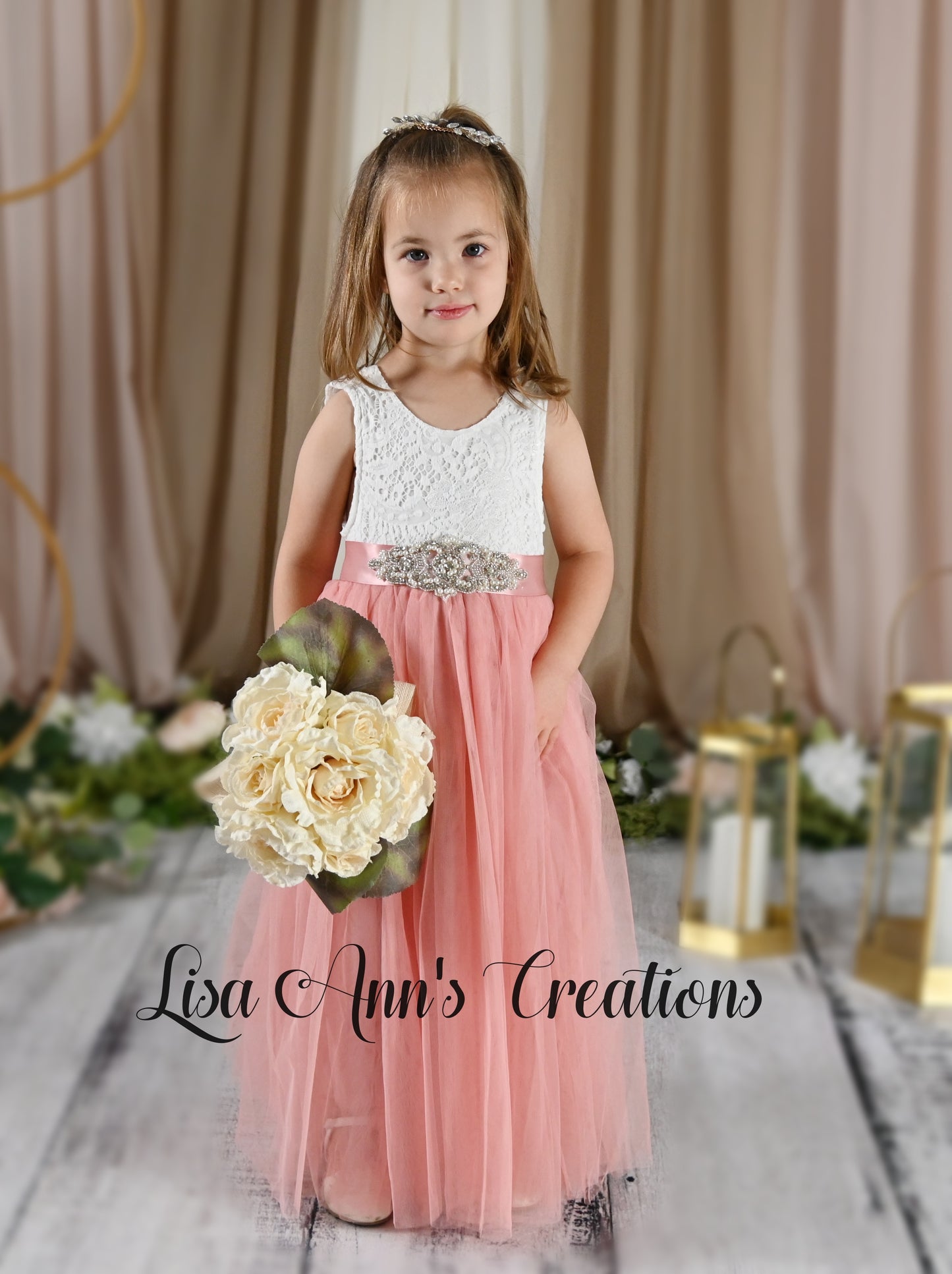 tulle flower girl dress