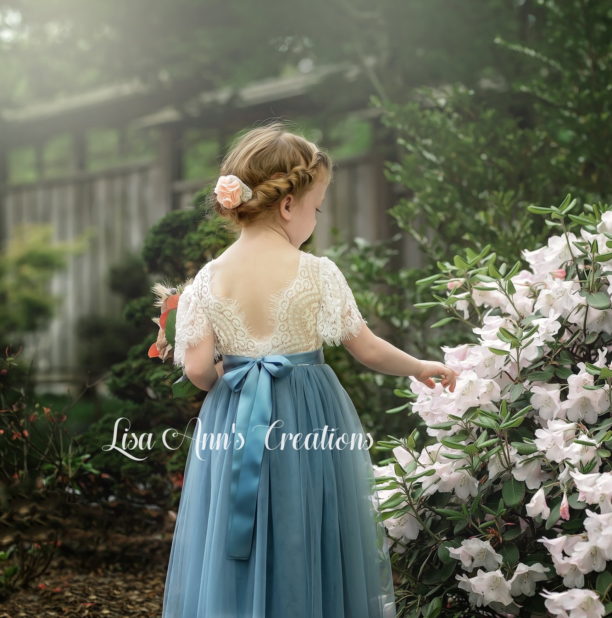Flower Girl Dress Short Sleeve Dusty Blue Tulle Junior Bridesmaid Dress 15m/2T / Dress/Jewel Sash/Jewel Headband Flower Girl Dress Short Sleeve Dusty Blue Tulle Junior Bridesmaid Dress 15m/2T / Dress/Jewel Sash/Jewel Headband