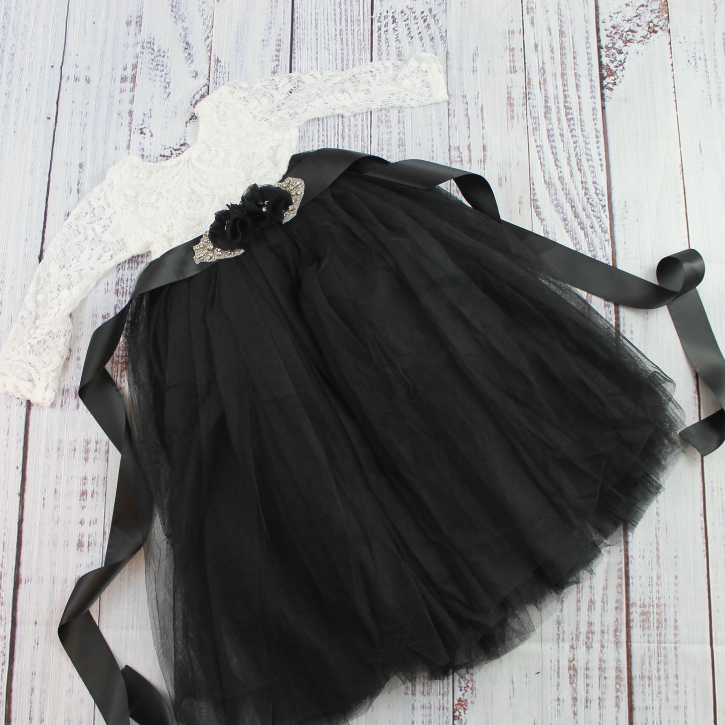 The Tulip - Black Dress - Long Sleeve