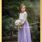 Lavender Flower Girl Dress long sleeve
