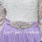 flower girl sash rhinestone pearl accessory