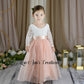 Tulle flower girl dress white lace
