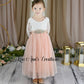 Flower girl dress with Rhinestone sash