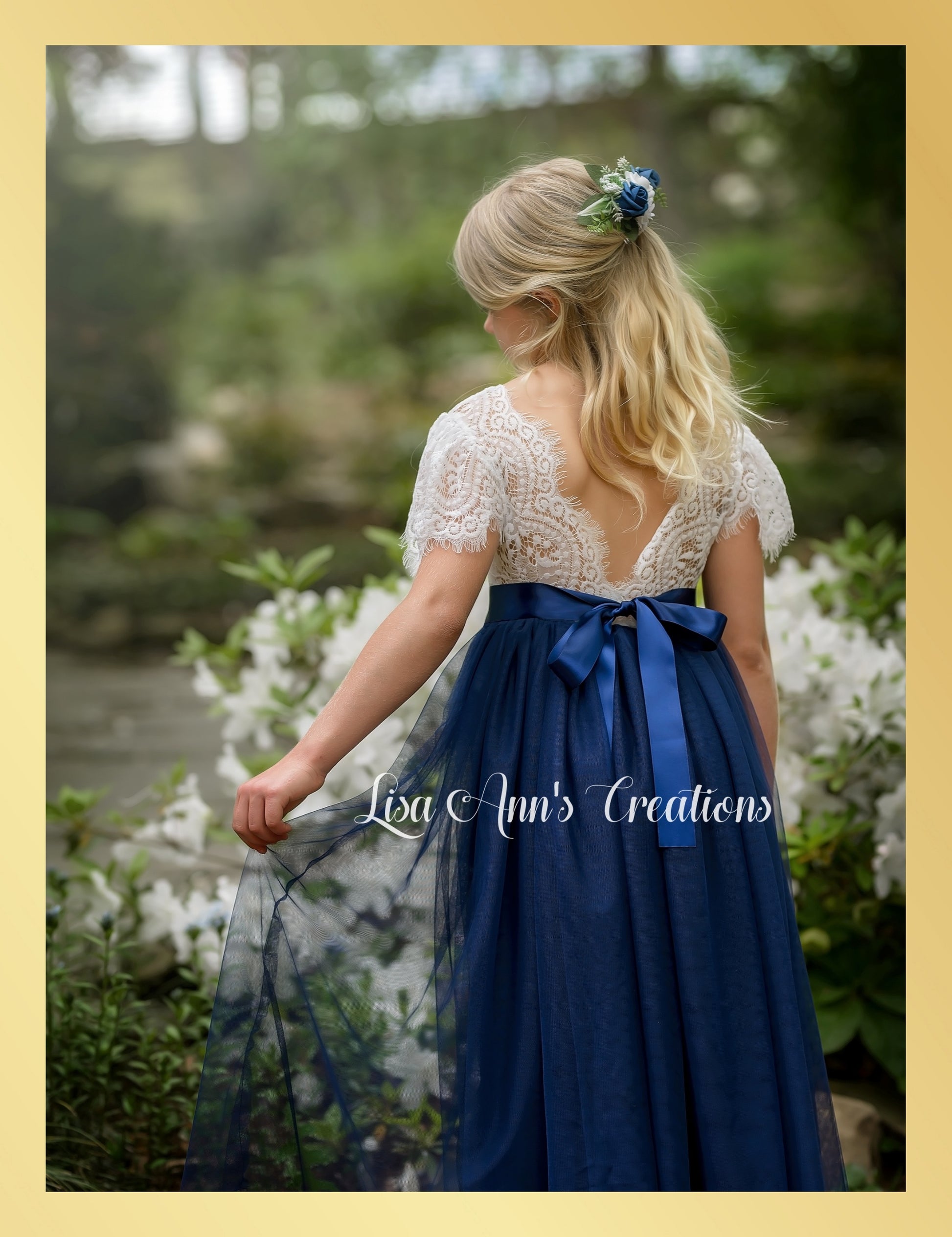 Junior Bridesmaid dress navy