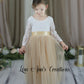 The Tulip - Champagne Dress - Long Sleeve