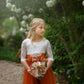 Junior Bridesmaid dress burnt orange